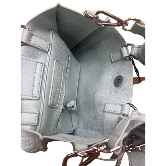 Steve Madden Blivona Small Tote Bag Mint Green Embossed Logo Satchel NWT $68 - Picture 5 of 9